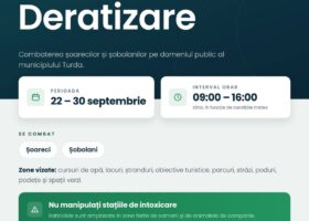 Deratizare pe domeniul public în Turda